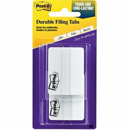 POST-IT 2 in. Solid Color White File Tab MMM686F50WH